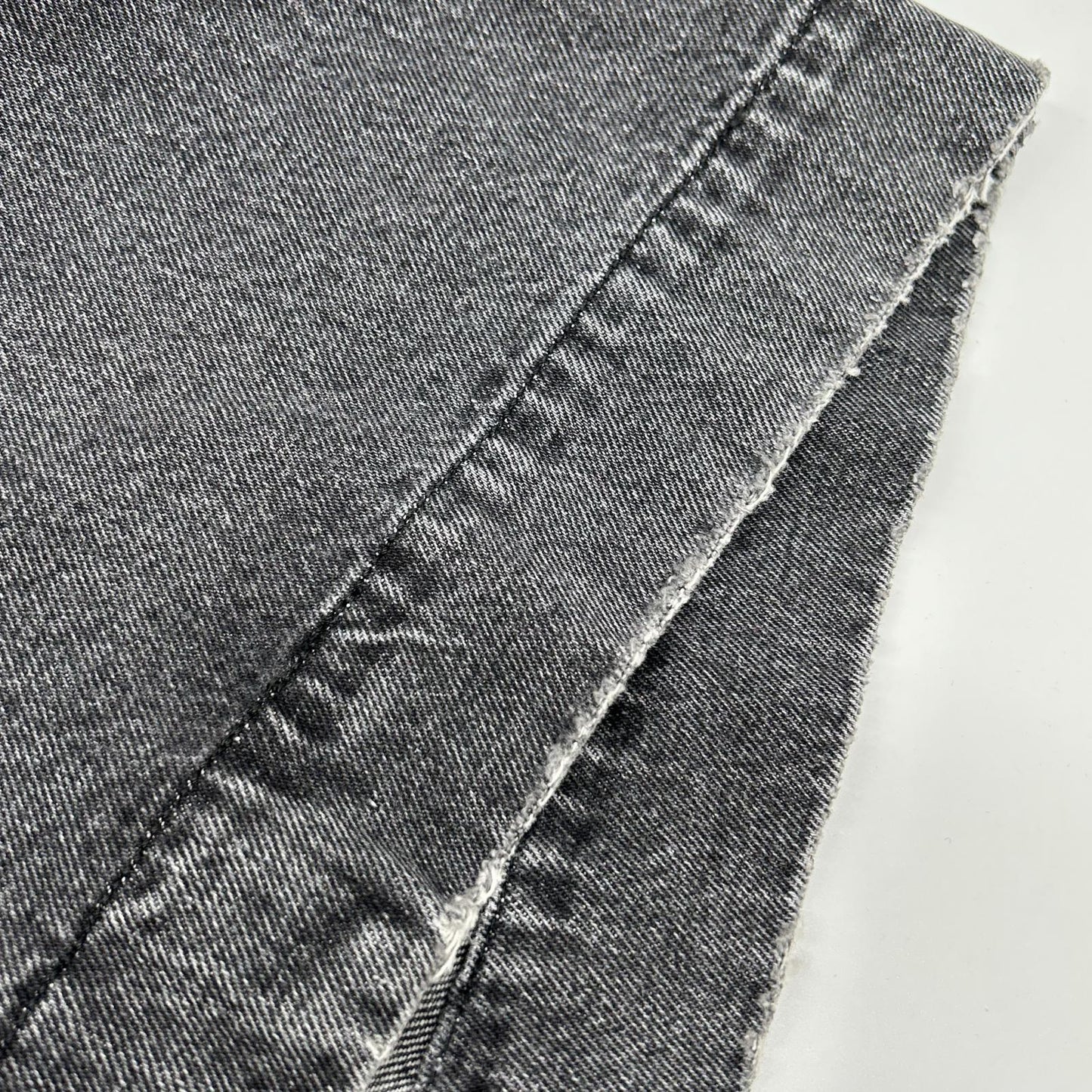 DIESEL ディーゼル 22AW D-ROKU-LONG　チャコール クラッシュ加工 デニム ロングコート コート