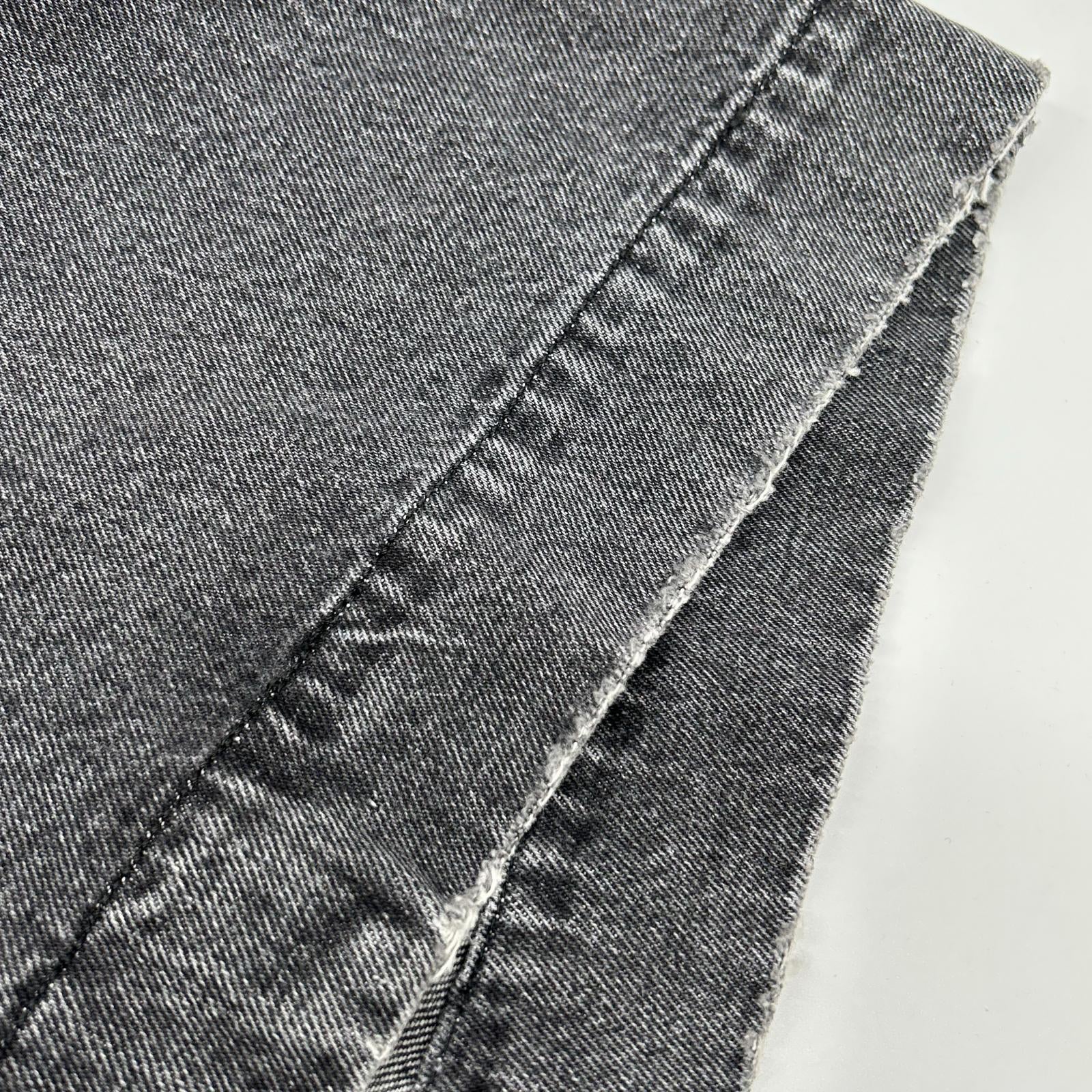 DIESEL ディーゼル 22AW D-ROKU-LONG　チャコール クラッシュ加工 デニム ロングコート コート