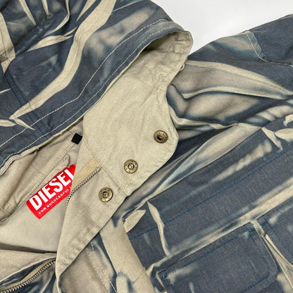 DIESEL ディーゼル ネイビー系 グラデーション J-Cabmus フーテッドジャケット ジャケット