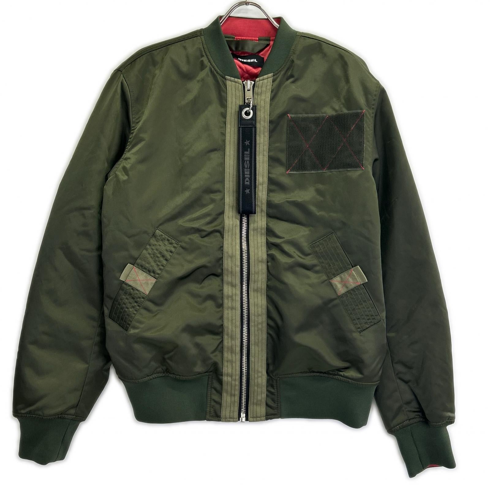 DIESEL ディーゼル 18SS カーキ ナイロン MA-1 ジャケット ジャケット