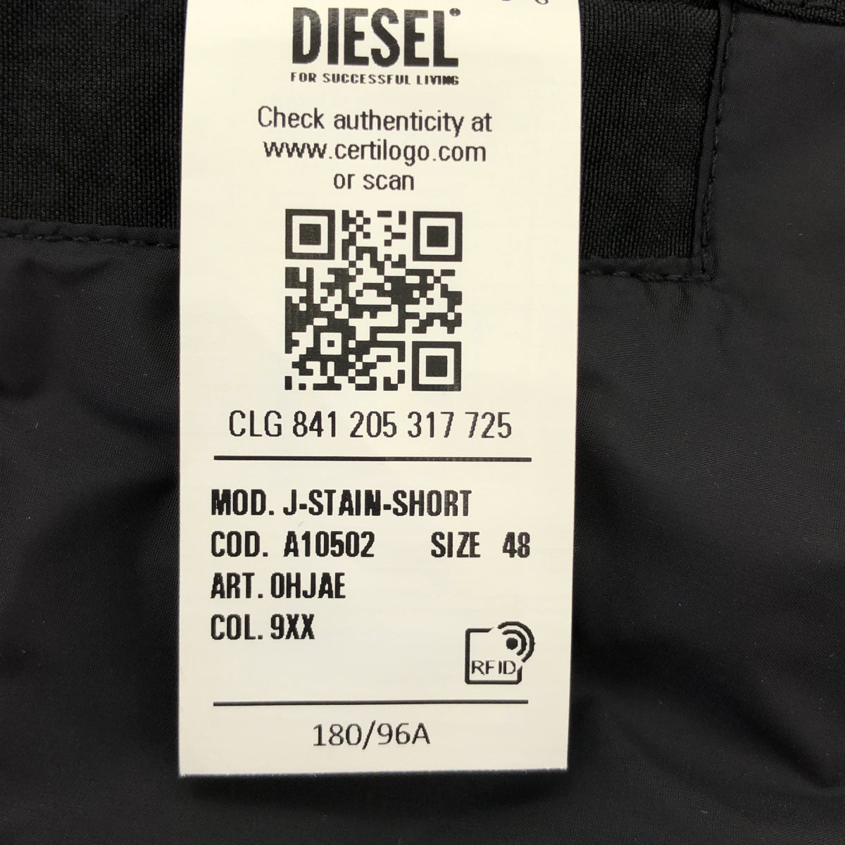 DIESEL Black J-stain-short jacket, top