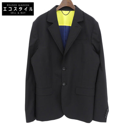 DIESEL ディーゼル 美品 シングル テーラードジャケット メンズ ブラック 48 ジャケット ジャケット