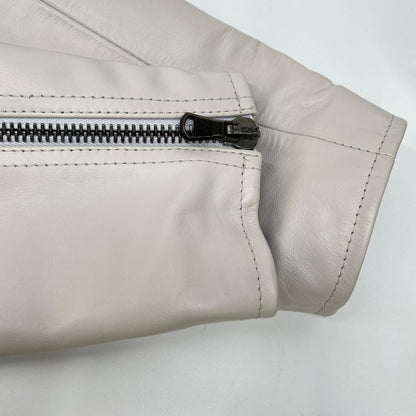 DIESEL BlackGold ディーゼルブラックゴールド ホワイト系 レザー ダブルライダースジャケット ジャケット