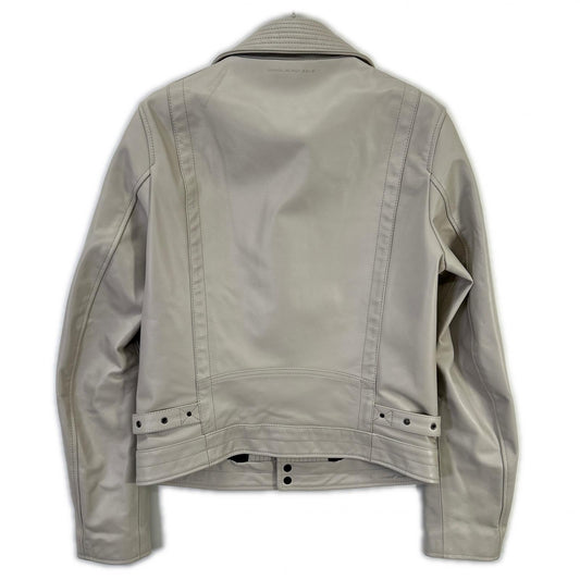 DIESEL BlackGold ディーゼルブラックゴールド ホワイト系 レザー ダブルライダースジャケット ジャケット