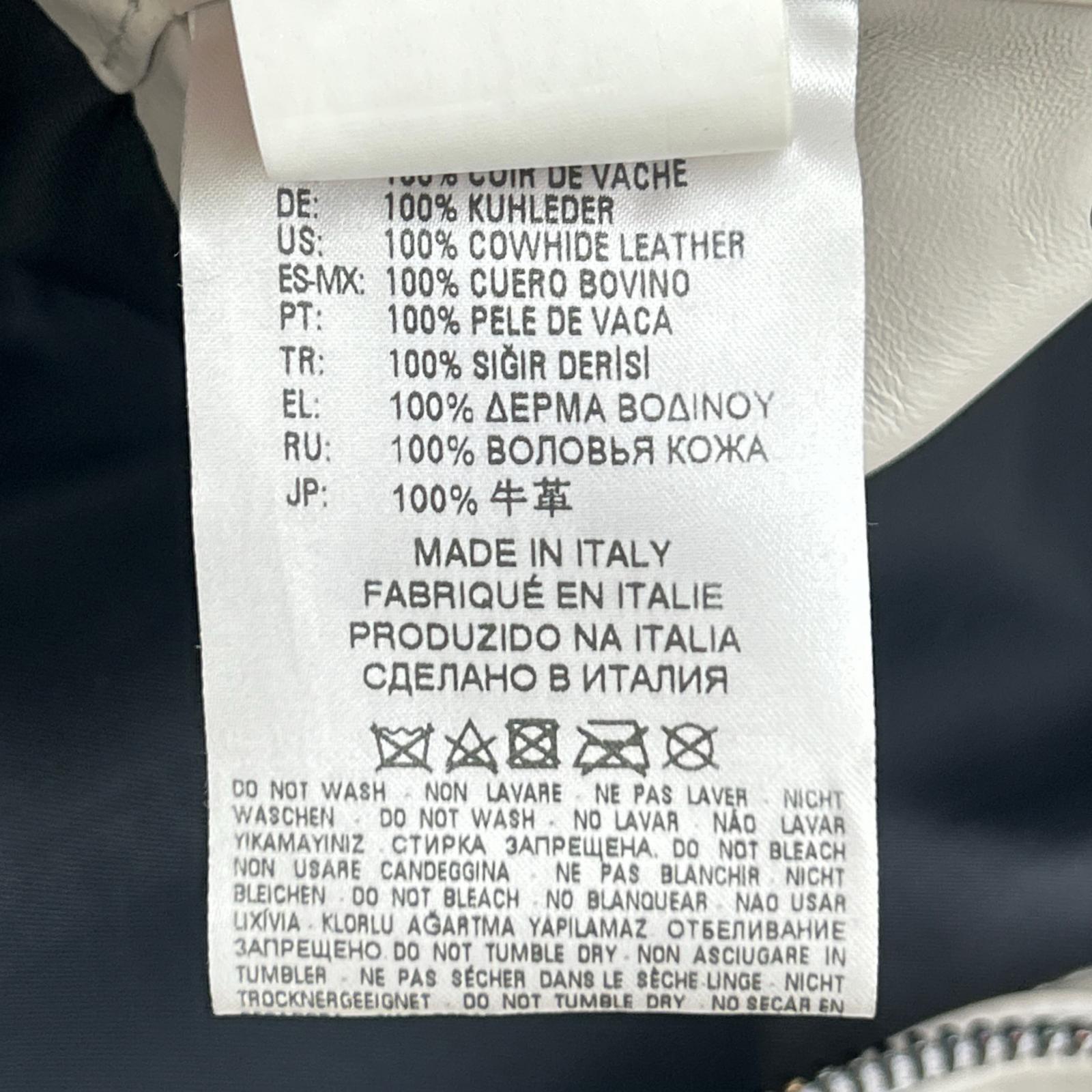 DIESEL BlackGold ディーゼルブラックゴールド ホワイト系 レザー ダブルライダースジャケット ジャケット