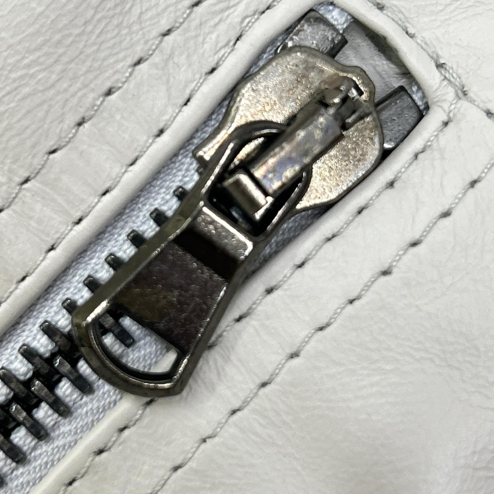 DIESEL BlackGold ディーゼルブラックゴールド ホワイト系 レザー ダブルライダースジャケット ジャケット