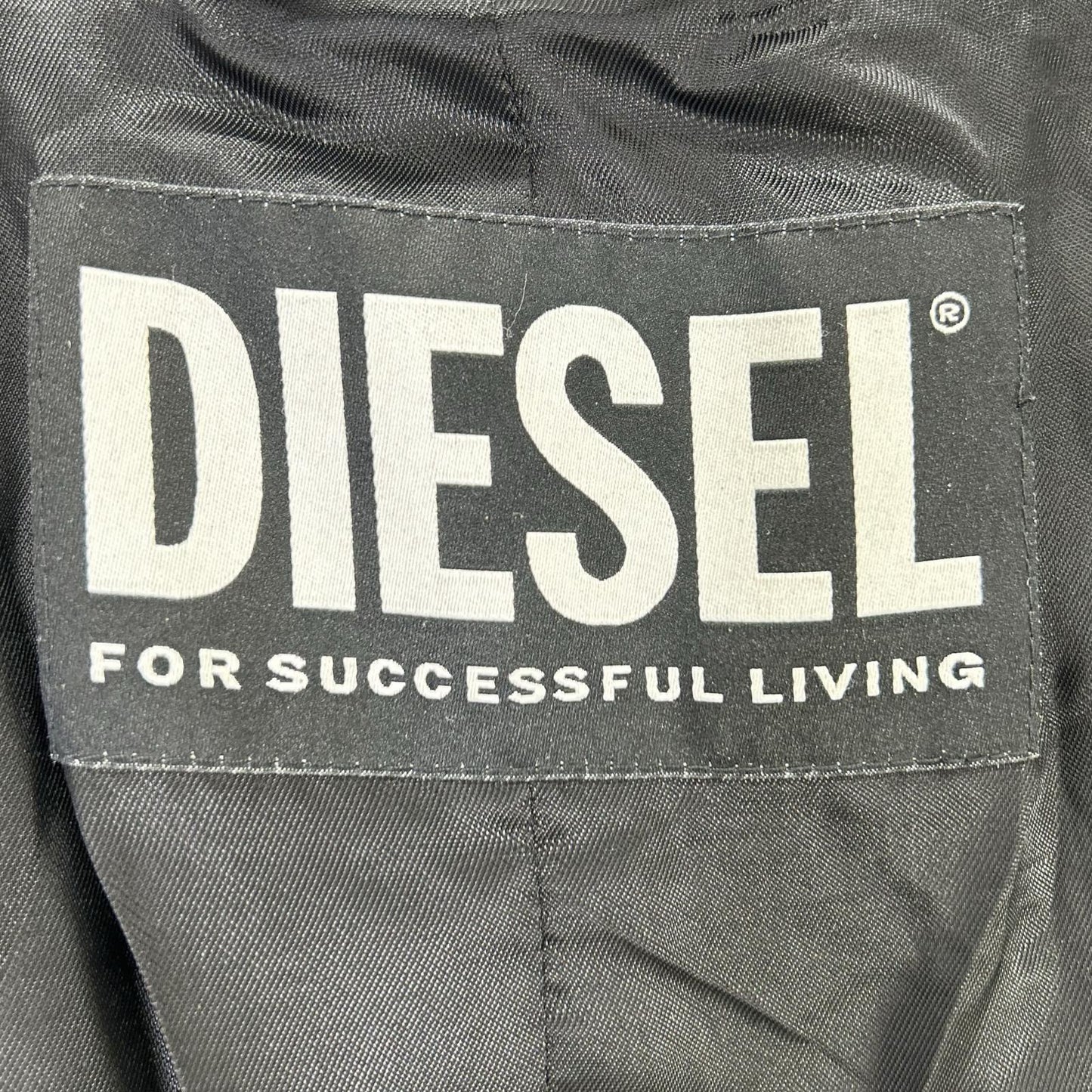 DIESEL ディーゼル カーキ L-BLAZE USED加工 レザージャケット ジャケット