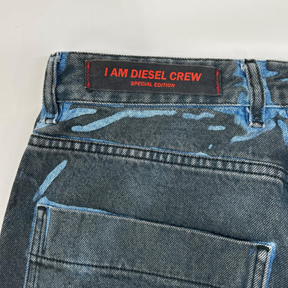 DIESEL ディーゼル 24SS ブルー D-SIRE-CARGO デニム カーゴパンツ ボトムス