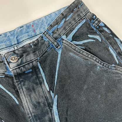 DIESEL ディーゼル 24SS ブルー D-SIRE-CARGO デニム カーゴパンツ ボトムス