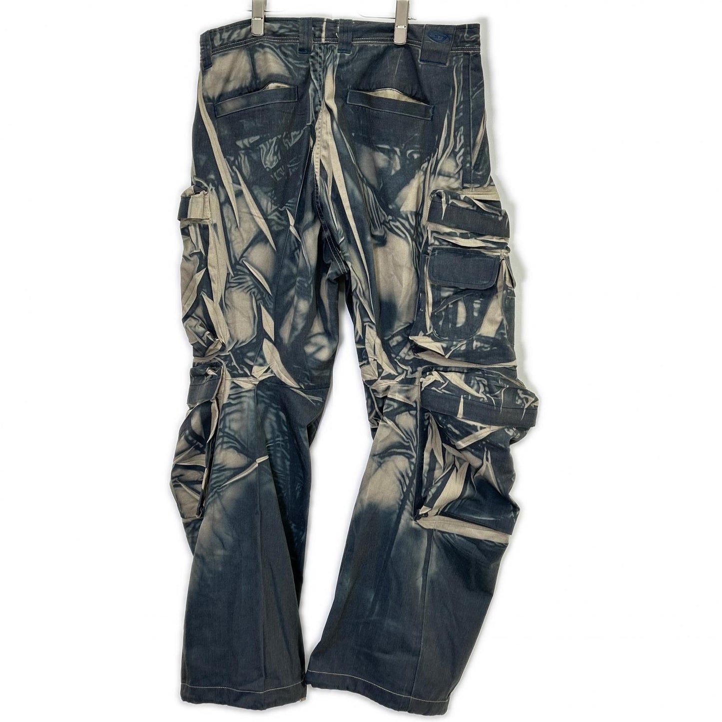 DIESEL ディーゼル ネイビー系 グラデーション P-HUGH カーゴパンツ ボトムス