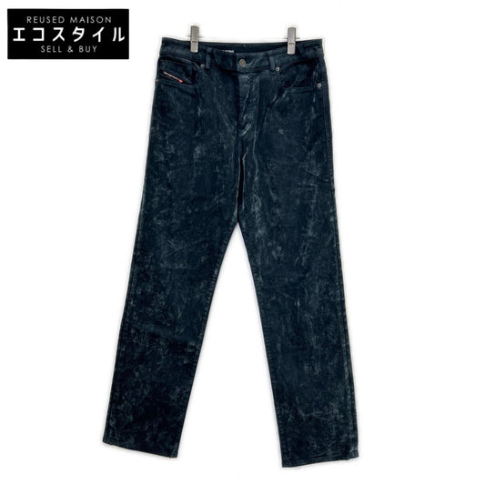DIESEL ディーゼル ブルー系 ベルベットフロック加工 ボタンフライ デニムパンツ ボトムス