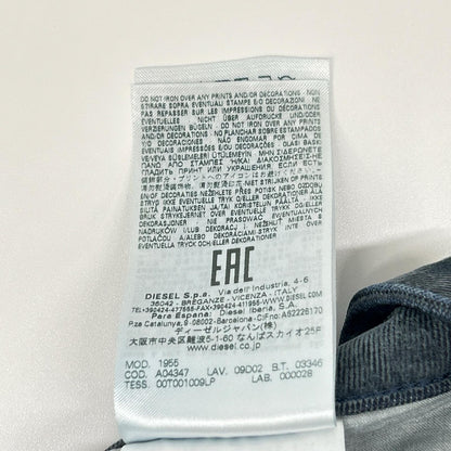 DIESEL ディーゼル ブルー系 ベルベットフロック加工 ボタンフライ デニムパンツ ボトムス