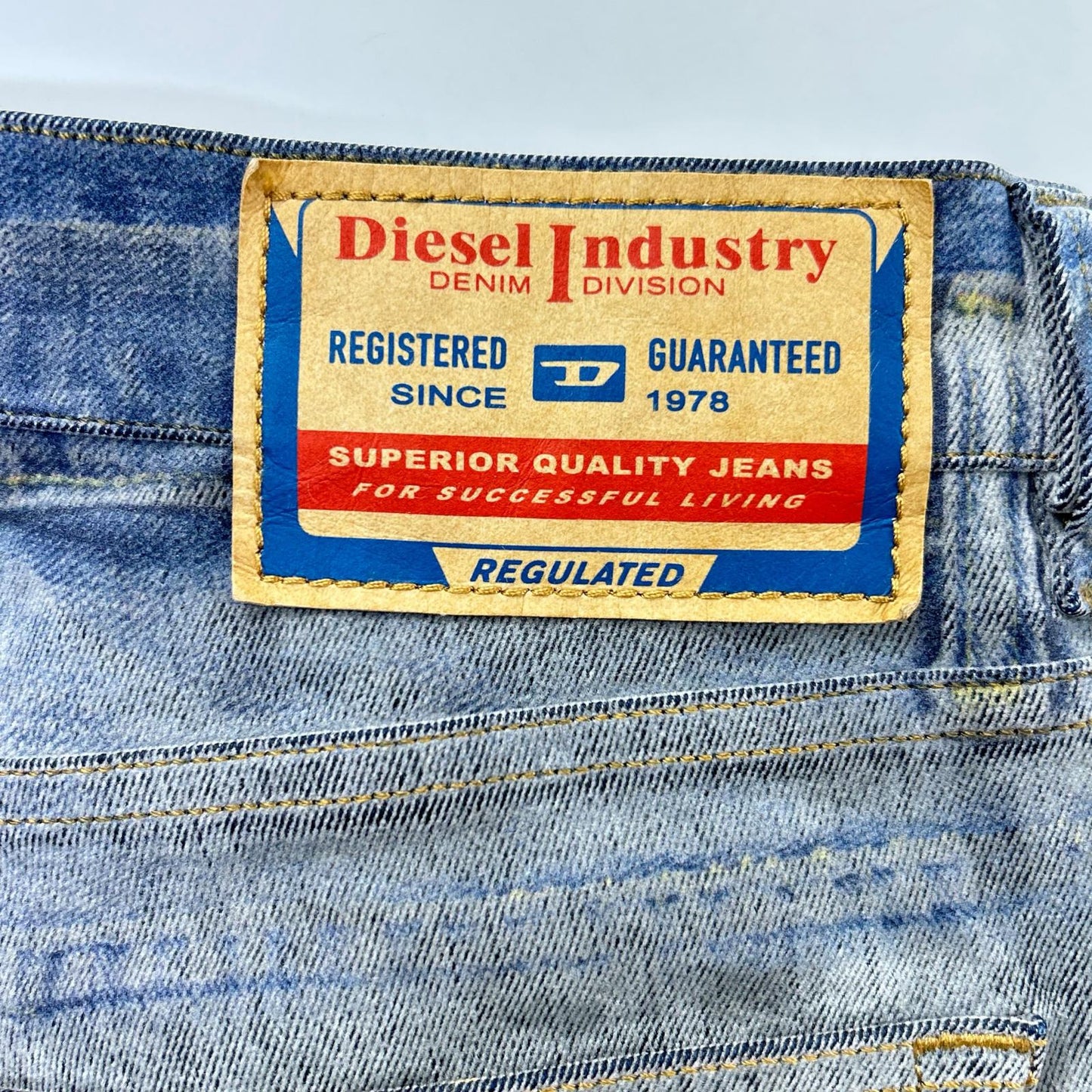 DIESEL ディーゼル ブルー系 USED加工 ボタンフライ デニムパンツ ボトムス