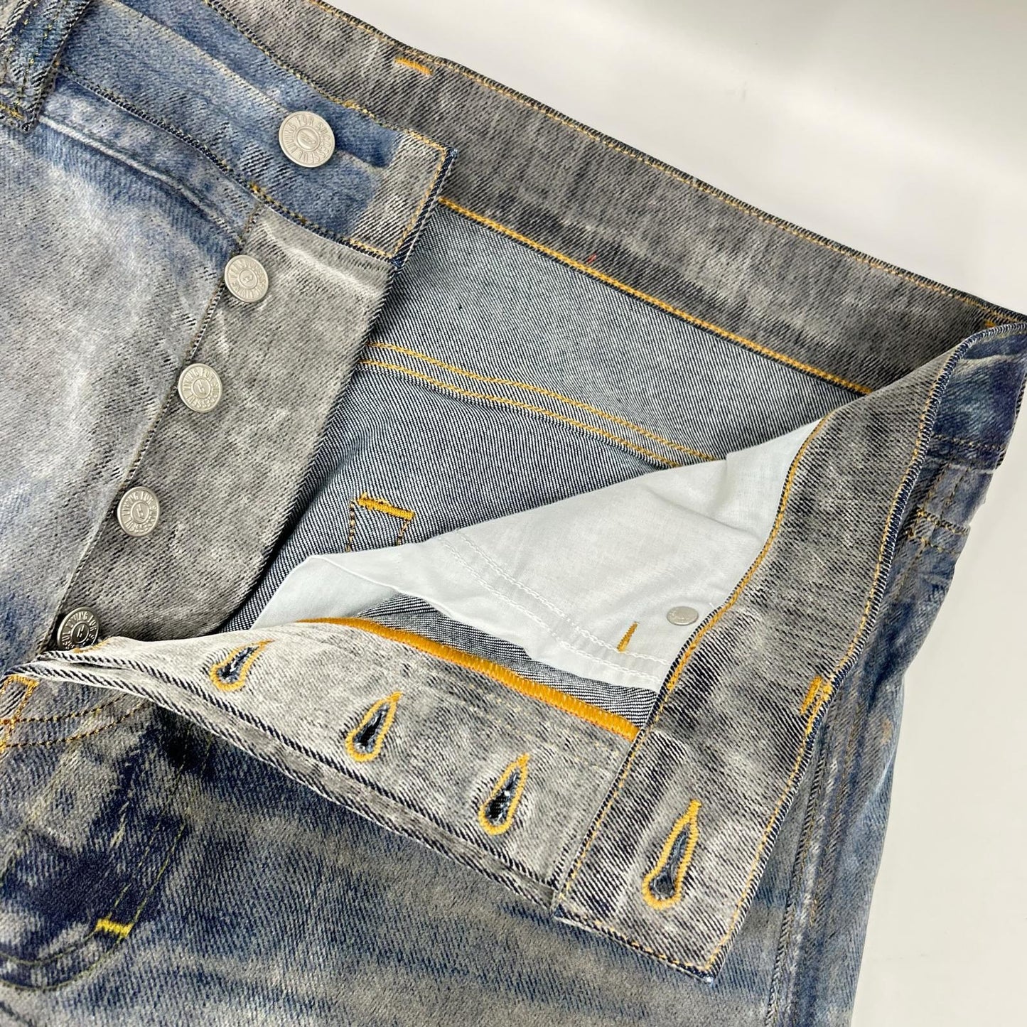 DIESEL ディーゼル ブルー系 USED加工 ボタンフライ デニムパンツ ボトムス