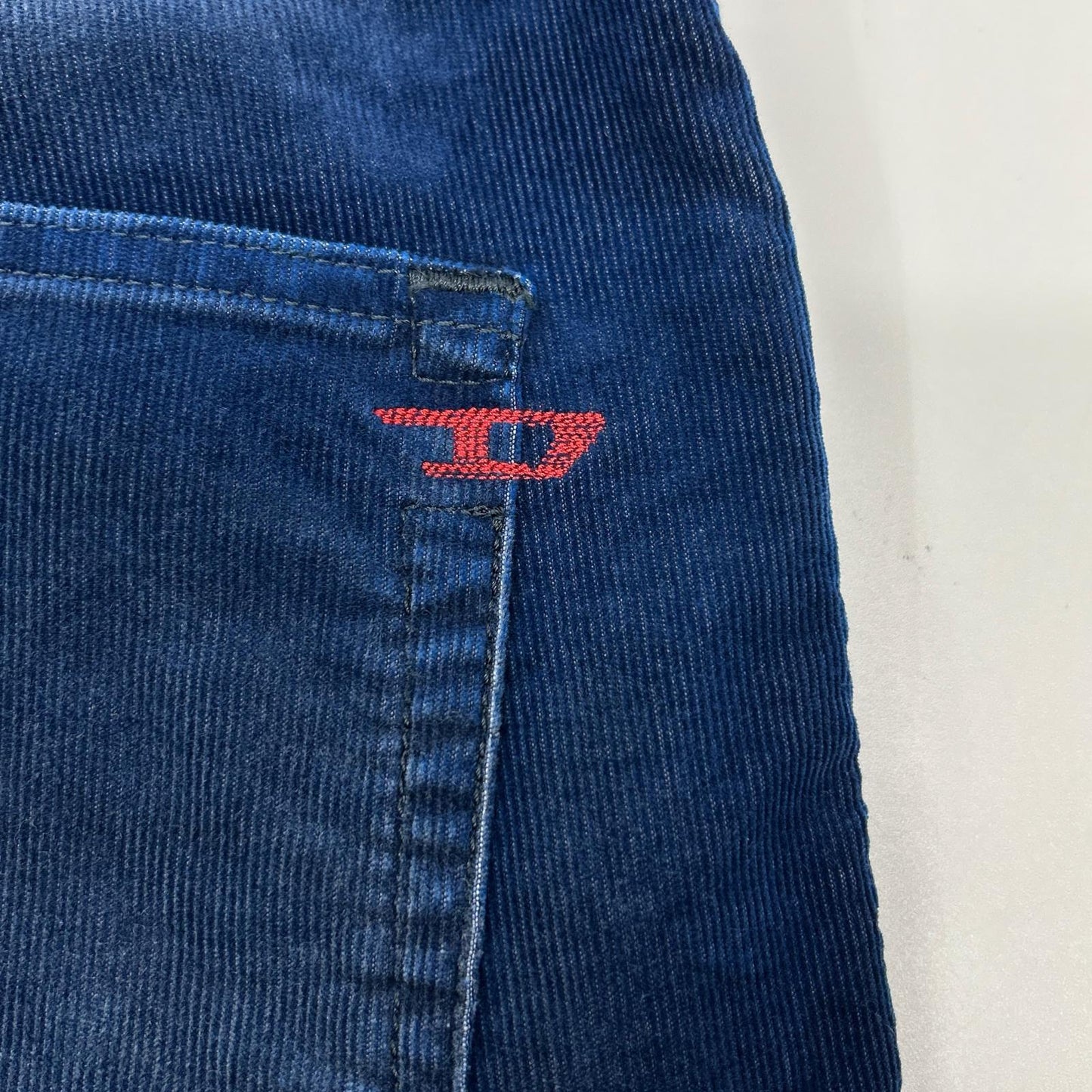 DIESEL ディーゼル ブルー D-STRUKT コーデュロイ スキニーパンツ ボトムス
