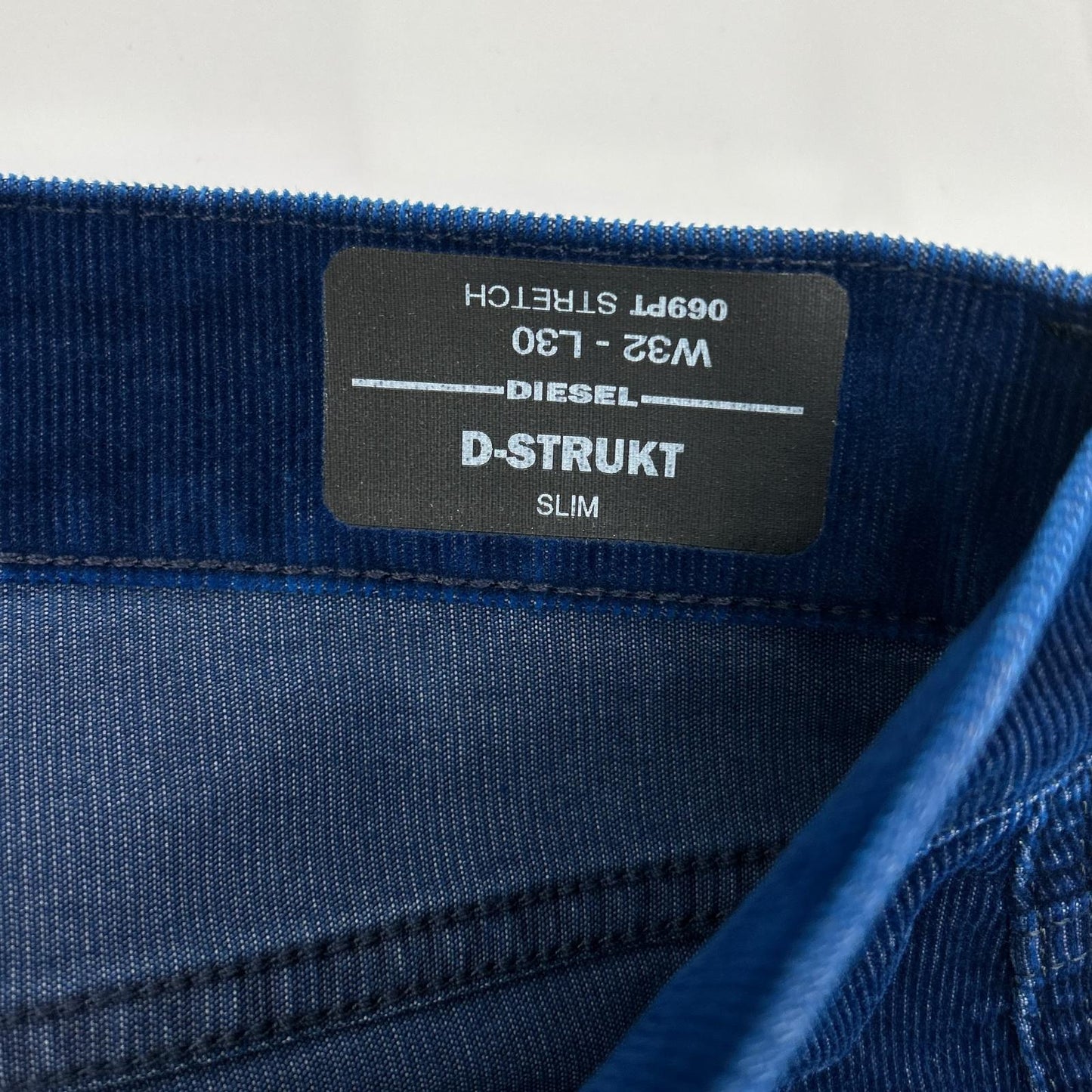 DIESEL ディーゼル ブルー D-STRUKT コーデュロイ スキニーパンツ ボトムス