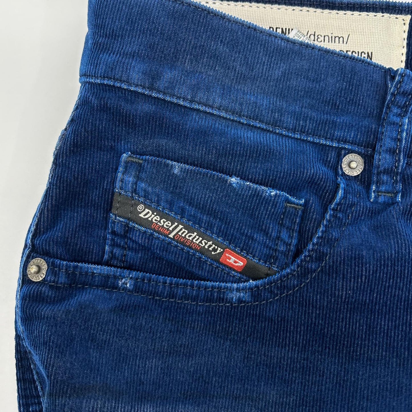 DIESEL ディーゼル ブルー D-STRUKT コーデュロイ スキニーパンツ ボトムス