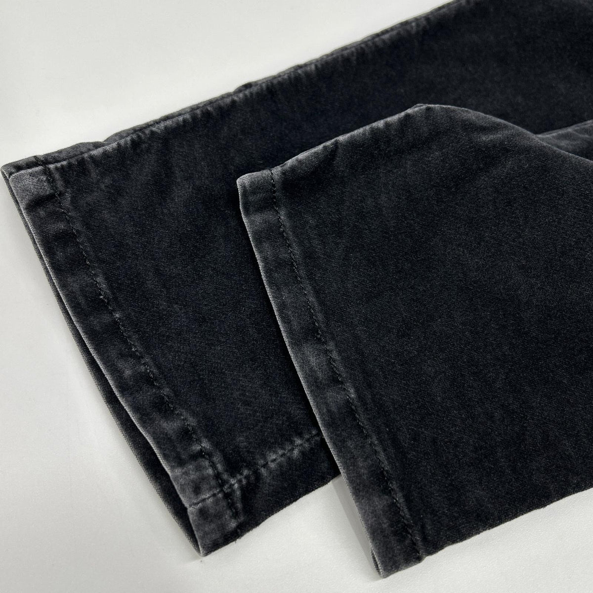DIESEL D-AMNY black velvet skinny pants, bottoms