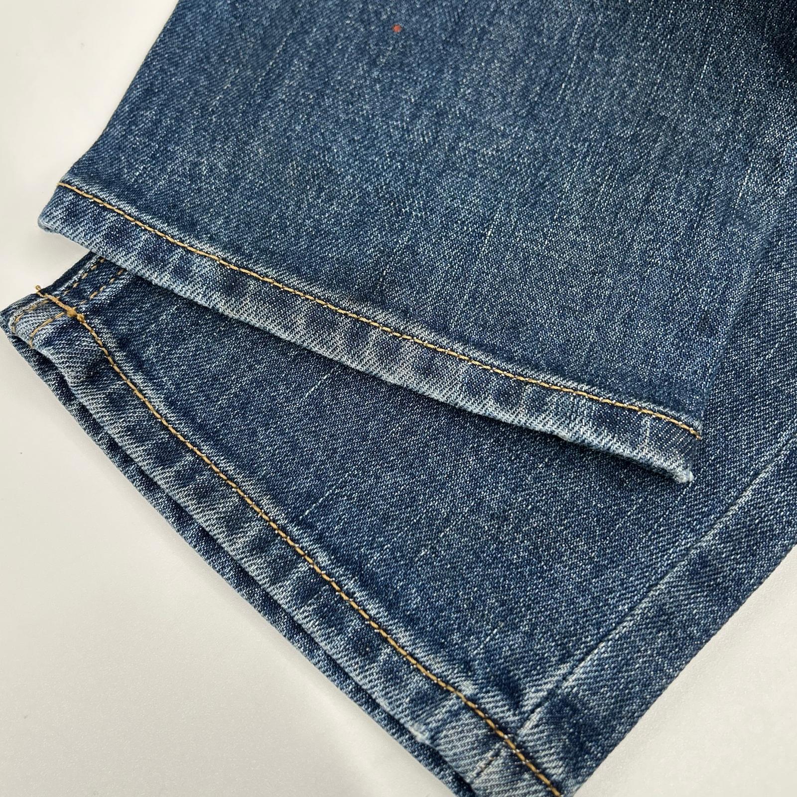 DIESEL ディーゼル ブルー D-VIDER キャッロトレッグ ペイント加工 デニムパンツ ボトムス
