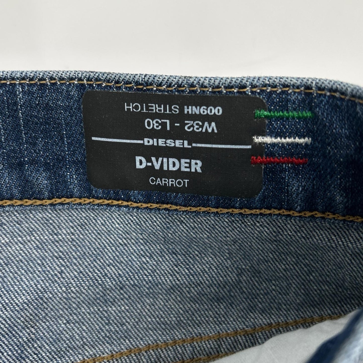 DIESEL ディーゼル ブルー D-VIDER キャッロトレッグ ペイント加工 デニムパンツ ボトムス