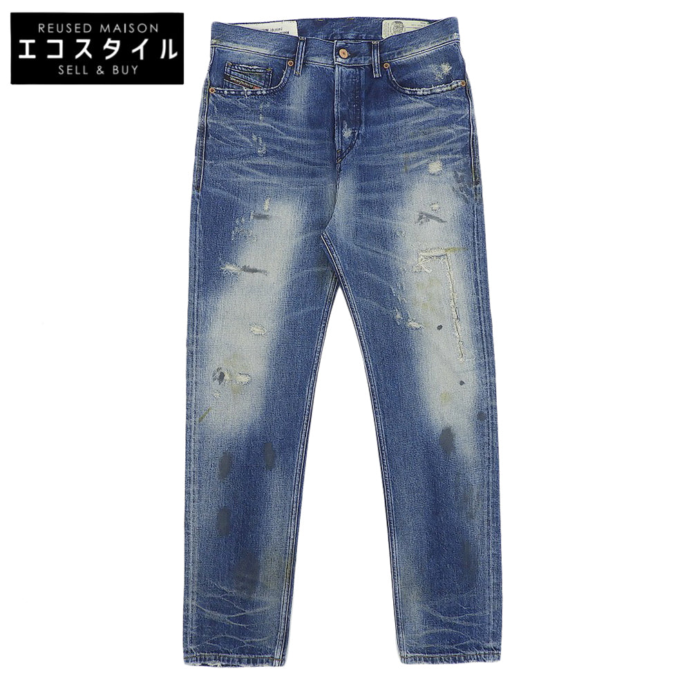 DIESEL ディーゼル 美品 D-VIDER ボタンフライ スキニーパンツ ボトムス メンズ ブルー W30L32 ボトムス