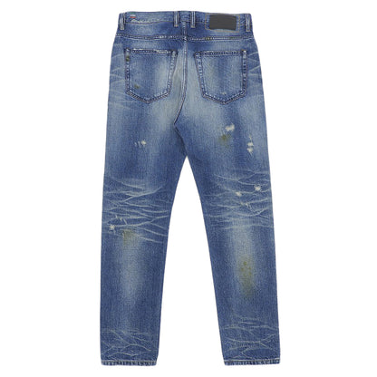 DIESEL ディーゼル 美品 D-VIDER ボタンフライ スキニーパンツ ボトムス メンズ ブルー W30L32 ボトムス