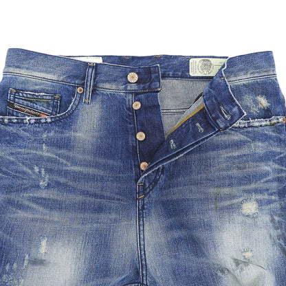 DIESEL ディーゼル 美品 D-VIDER ボタンフライ スキニーパンツ ボトムス メンズ ブルー W30L32 ボトムス