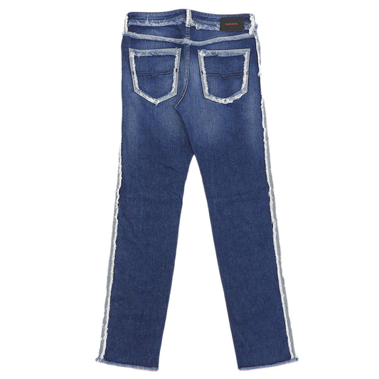DIESEL ディーゼル 美品 BUSTER-SP レギュラースリムパンツ ボトムス メンズ ブルー W30L32 ボトムス