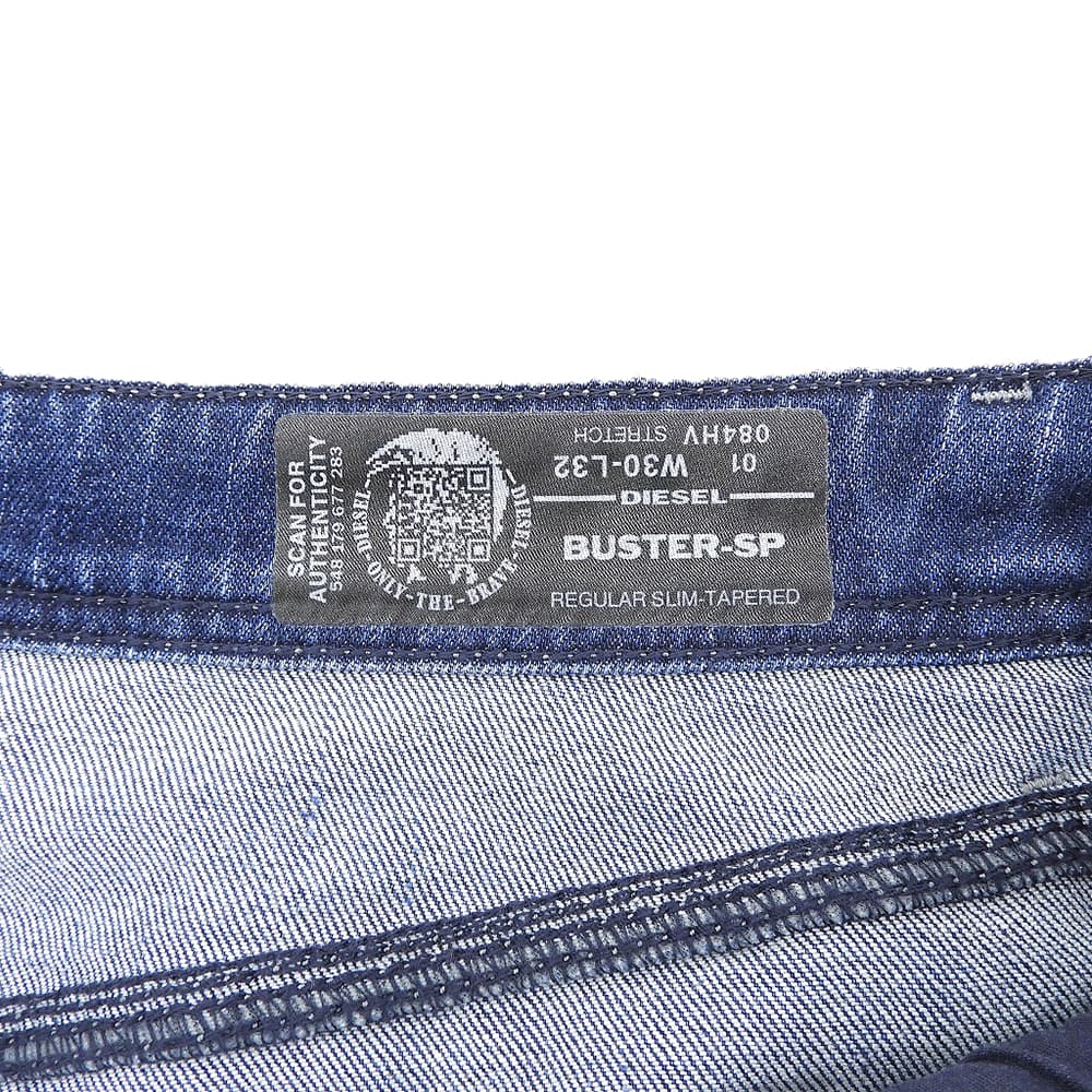 DIESEL ディーゼル 美品 BUSTER-SP レギュラースリムパンツ ボトムス メンズ ブルー W30L32 ボトムス