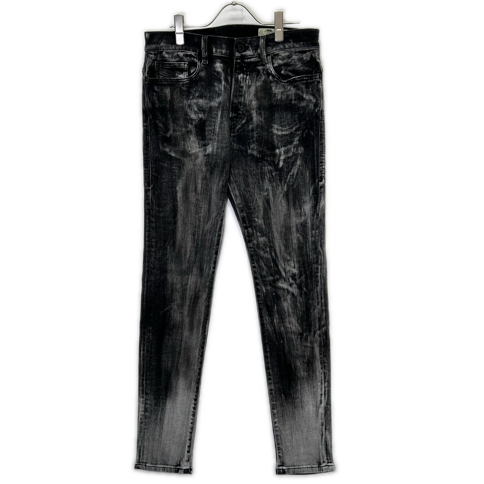 DIESEL ディーゼル ブラック D-AMUY グラデーション スキニーパンツ ボトムス