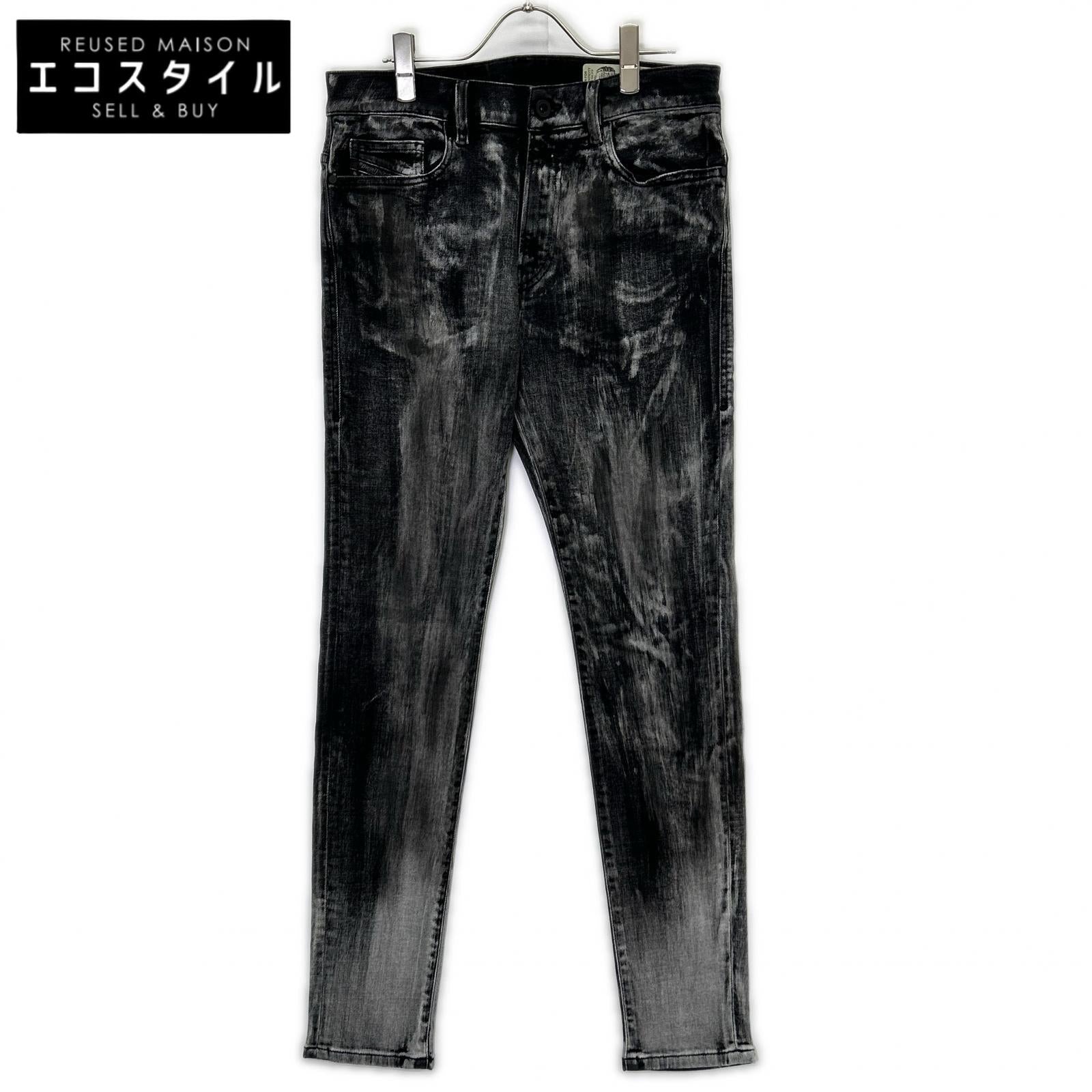 DIESEL ディーゼル ブラック D-AMUY グラデーション スキニーパンツ ボトムス