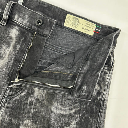 DIESEL ディーゼル ブラック D-AMUY グラデーション スキニーパンツ ボトムス