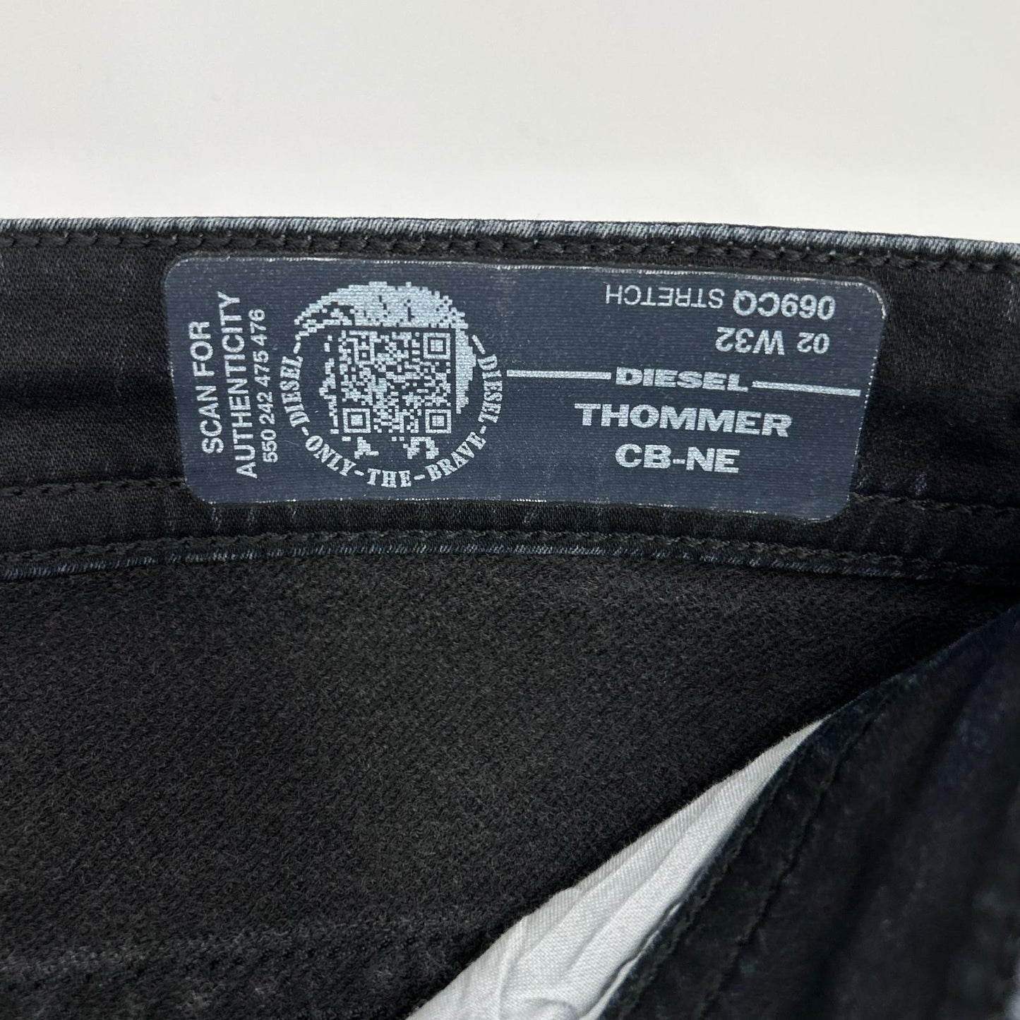 DIESEL ディーゼル ブラック THOMMER グラデーション パンツ ボトムス