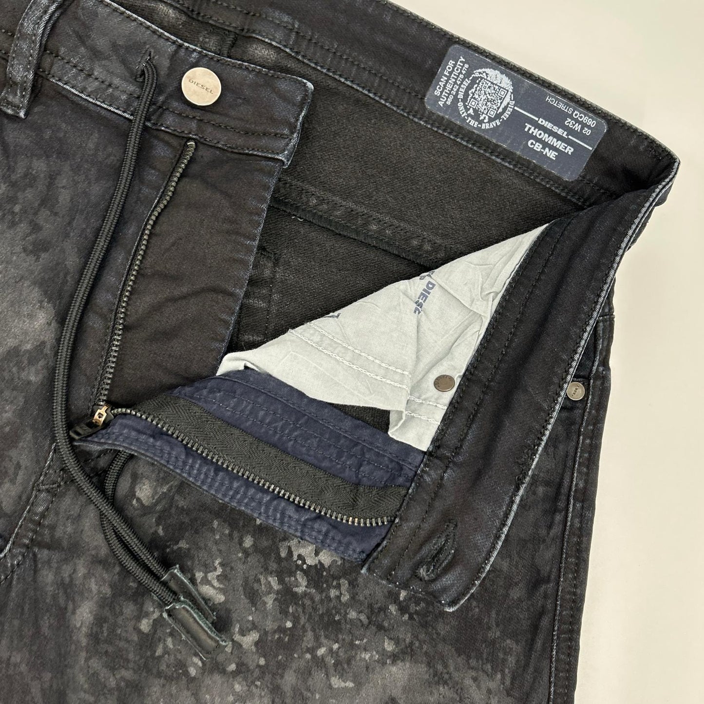 DIESEL ディーゼル ブラック THOMMER グラデーション パンツ ボトムス