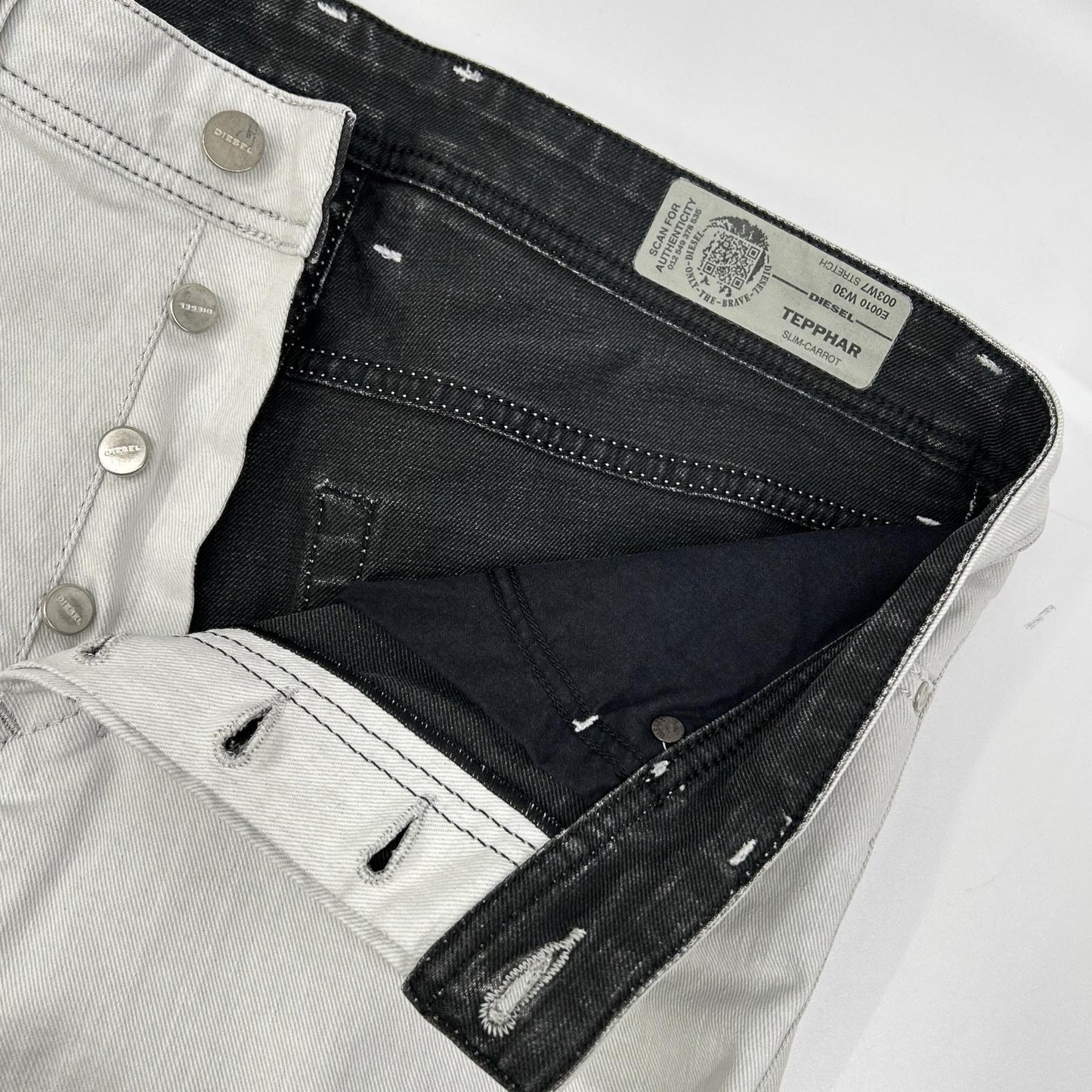 DIESEL ディーゼル ホワイト TEPPHAR スリム パンツ ボトムス
