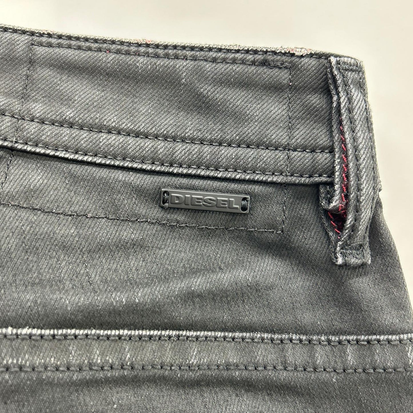 DIESEL ディーゼル ブラック THOMMER スリム デニムパンツ ボトムス