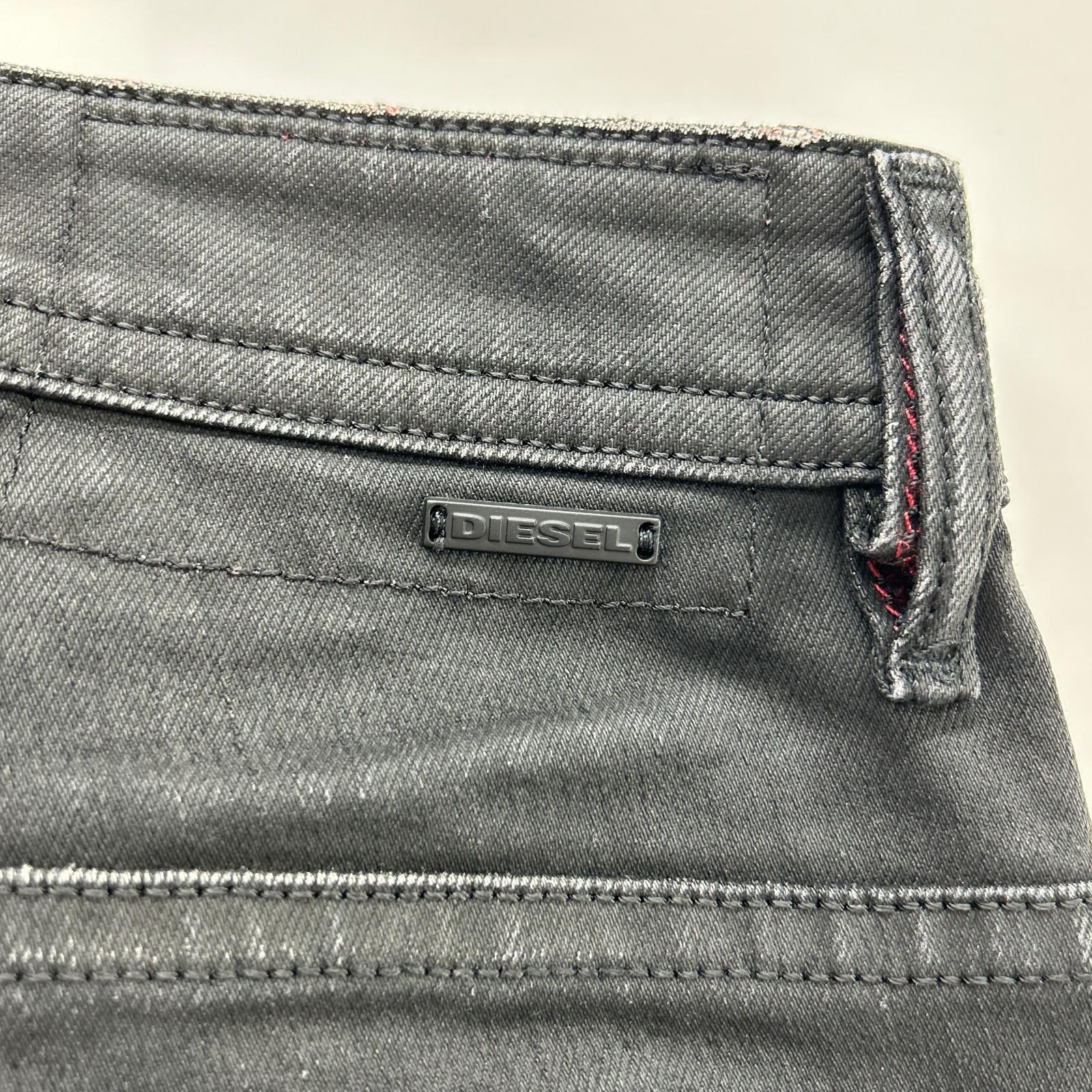 DIESEL ディーゼル ブラック THOMMER スリム デニムパンツ ボトムス