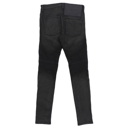DIESEL ディーゼル 美品 D-AMUY スリム バイカーデニム ボトムス メンズ ブラック W30L30 ボトムス