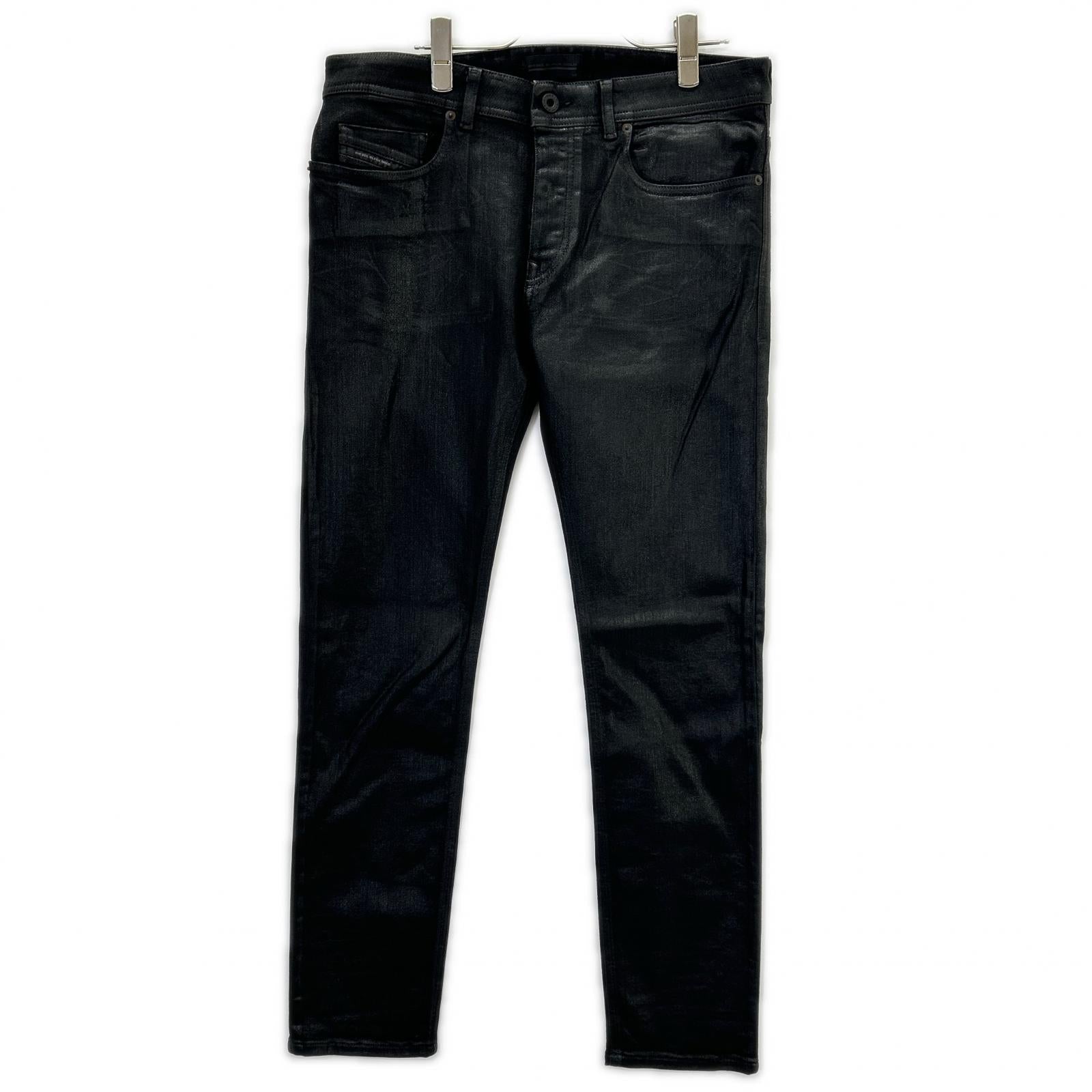 DIESEL BlackGold ディーゼルブラックゴールド ブラック コーティング スリム パンツ ボトムス