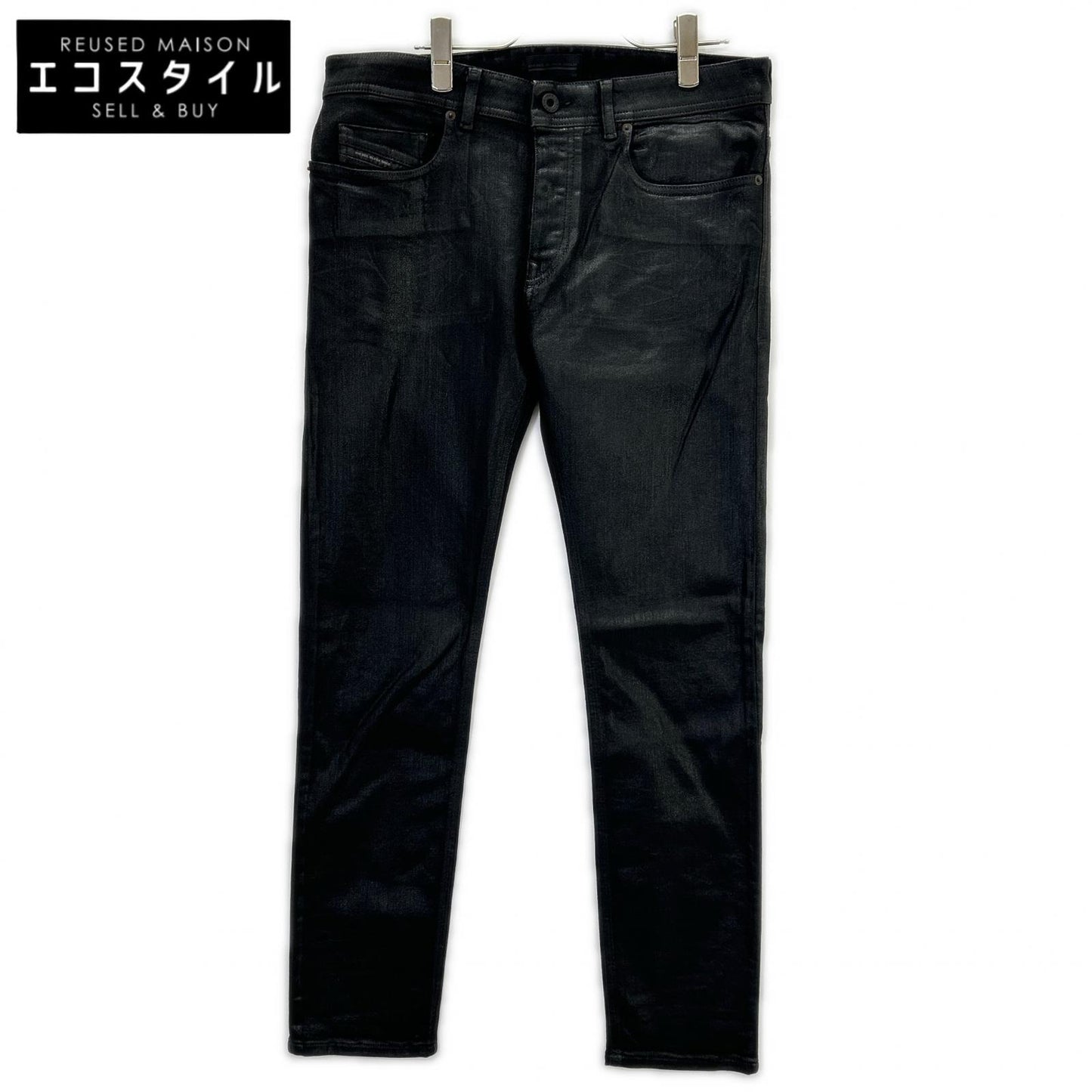DIESEL BlackGold ディーゼルブラックゴールド ブラック コーティング スリム パンツ ボトムス