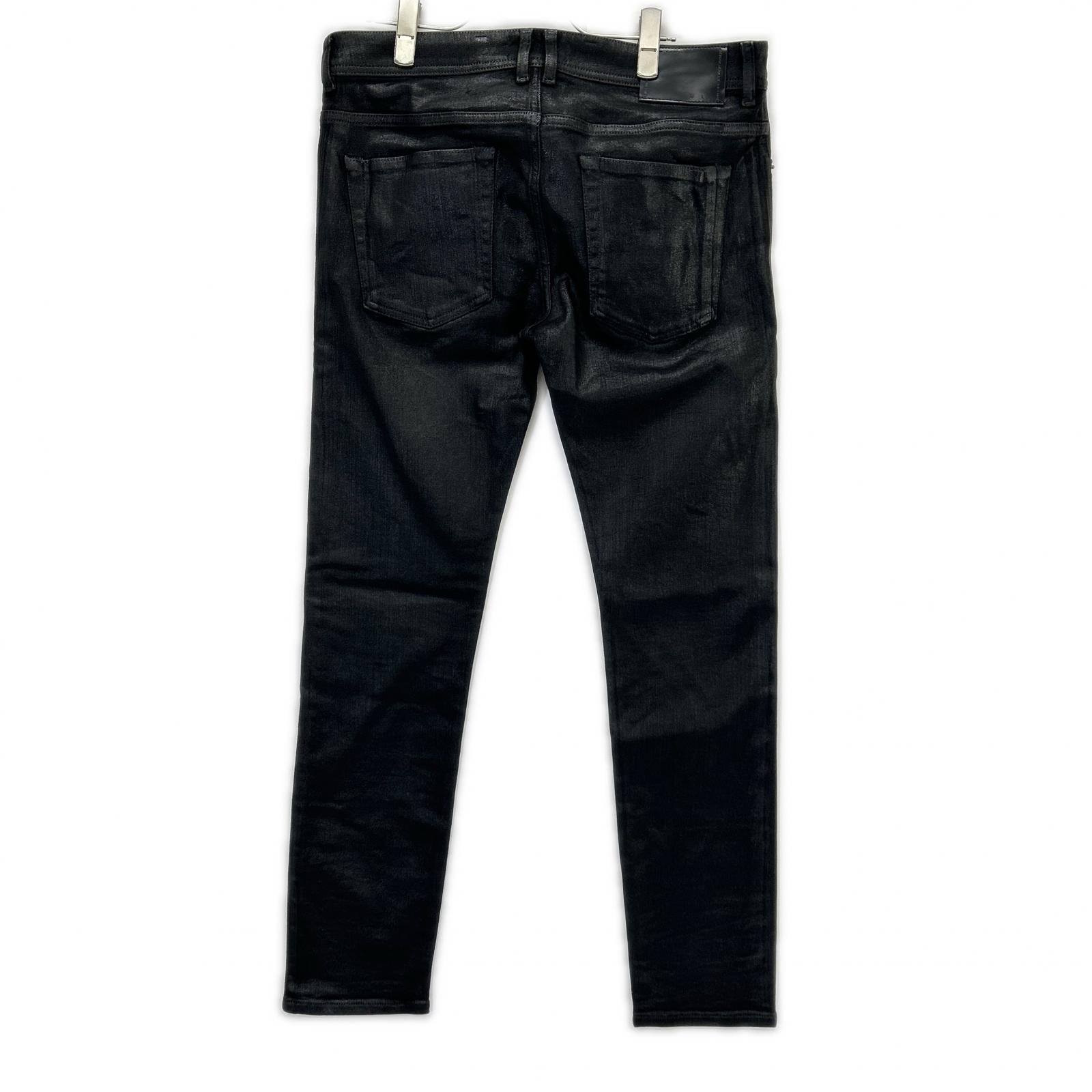 DIESEL BlackGold ディーゼルブラックゴールド ブラック コーティング スリム パンツ ボトムス