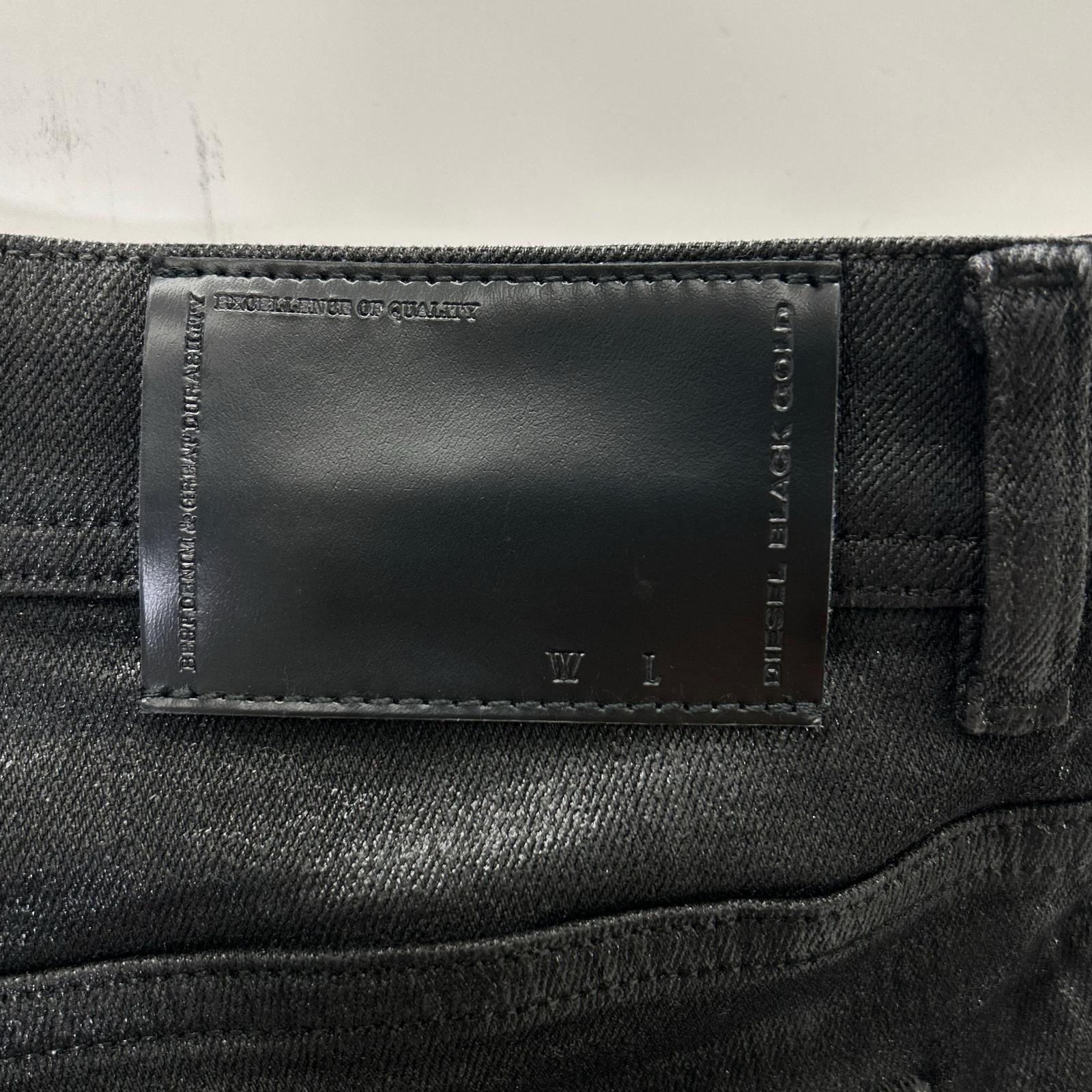 DIESEL BlackGold ディーゼルブラックゴールド ブラック コーティング スリム パンツ ボトムス