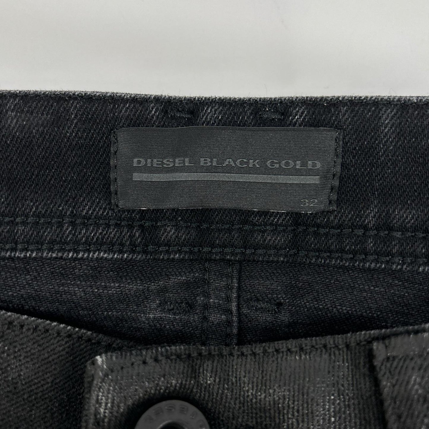 DIESEL BlackGold ディーゼルブラックゴールド ブラック コーティング スリム パンツ ボトムス