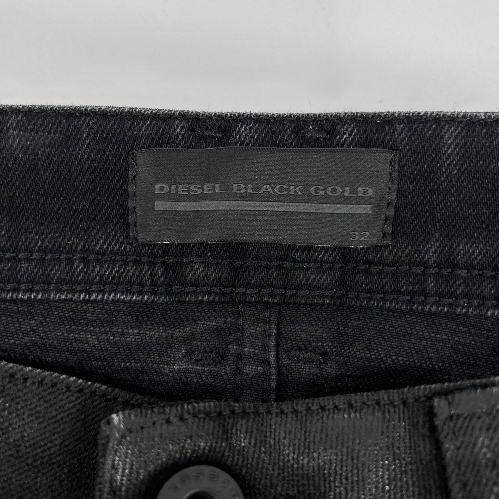 DIESEL BlackGold ディーゼルブラックゴールド ブラック コーティング スリム パンツ ボトムス