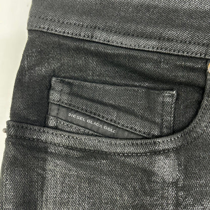 DIESEL BlackGold ディーゼルブラックゴールド ブラック コーティング スリム パンツ ボトムス