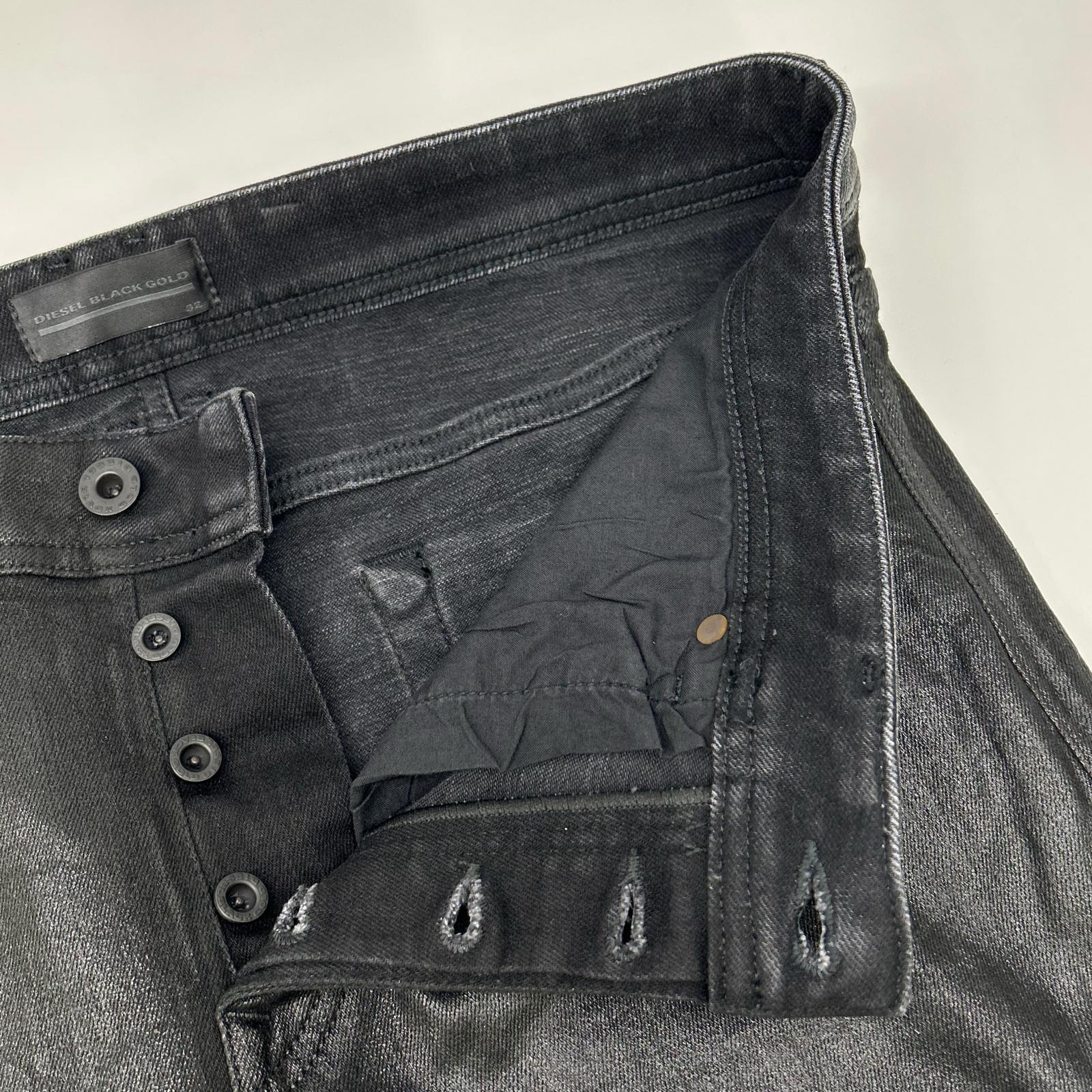 DIESEL BlackGold ディーゼルブラックゴールド ブラック コーティング スリム パンツ ボトムス