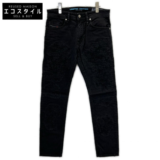 DIESEL ディーゼル ブラック LU-THOMMER USED加工 パンツ ボトムス