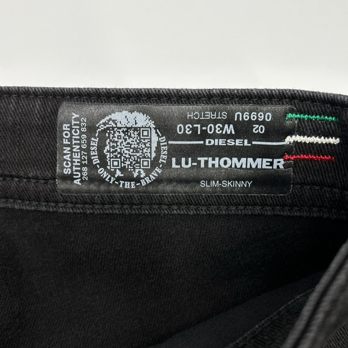 DIESEL ディーゼル ブラック LU-THOMMER USED加工 パンツ ボトムス