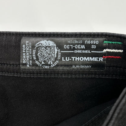 DIESEL ディーゼル ブラック LU-THOMMER USED加工 パンツ ボトムス