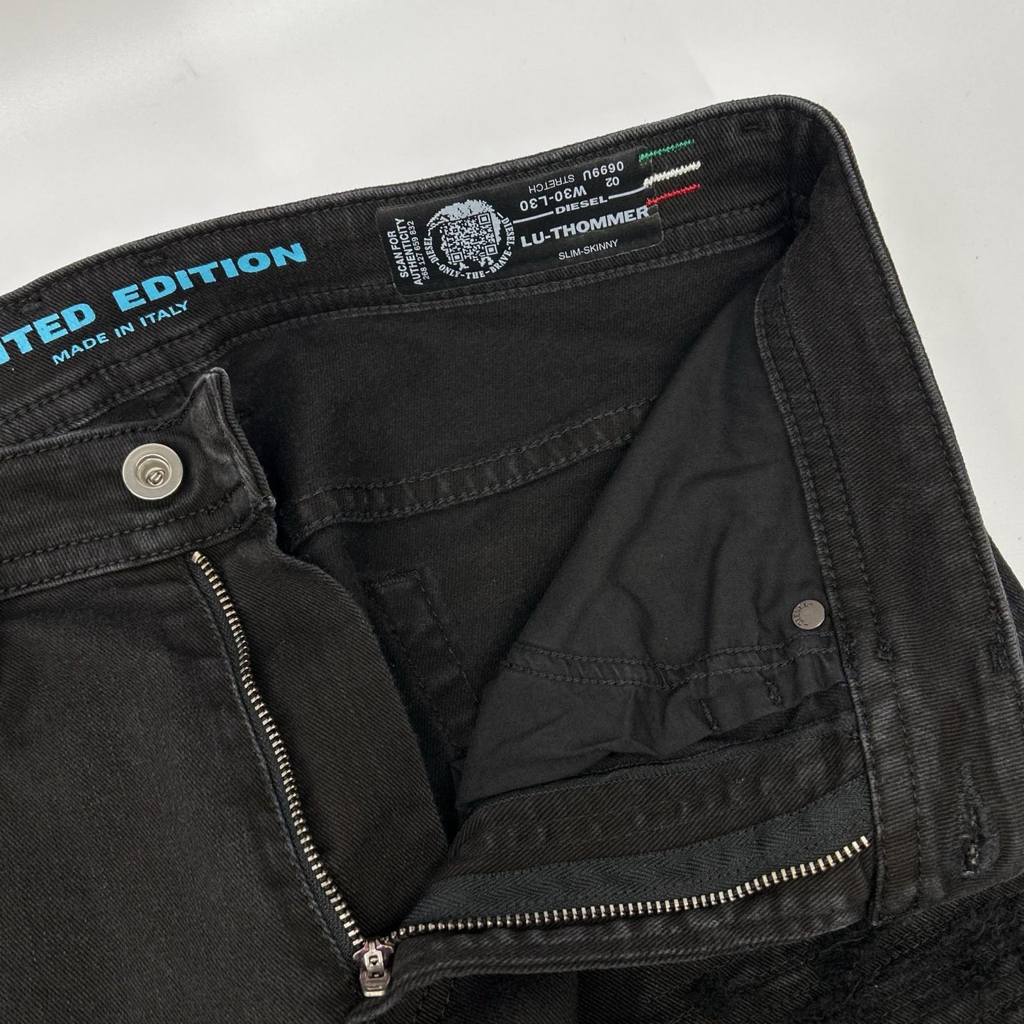 DIESEL ディーゼル ブラック LU-THOMMER USED加工 パンツ ボトムス